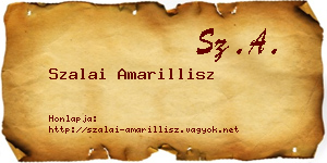 Szalai Amarillisz névjegykártya