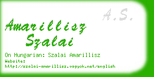 amarillisz szalai business card